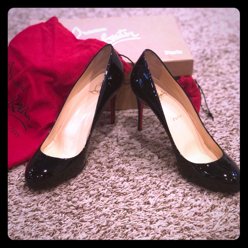 Christian Louboutin patent leather pumps size 9.5